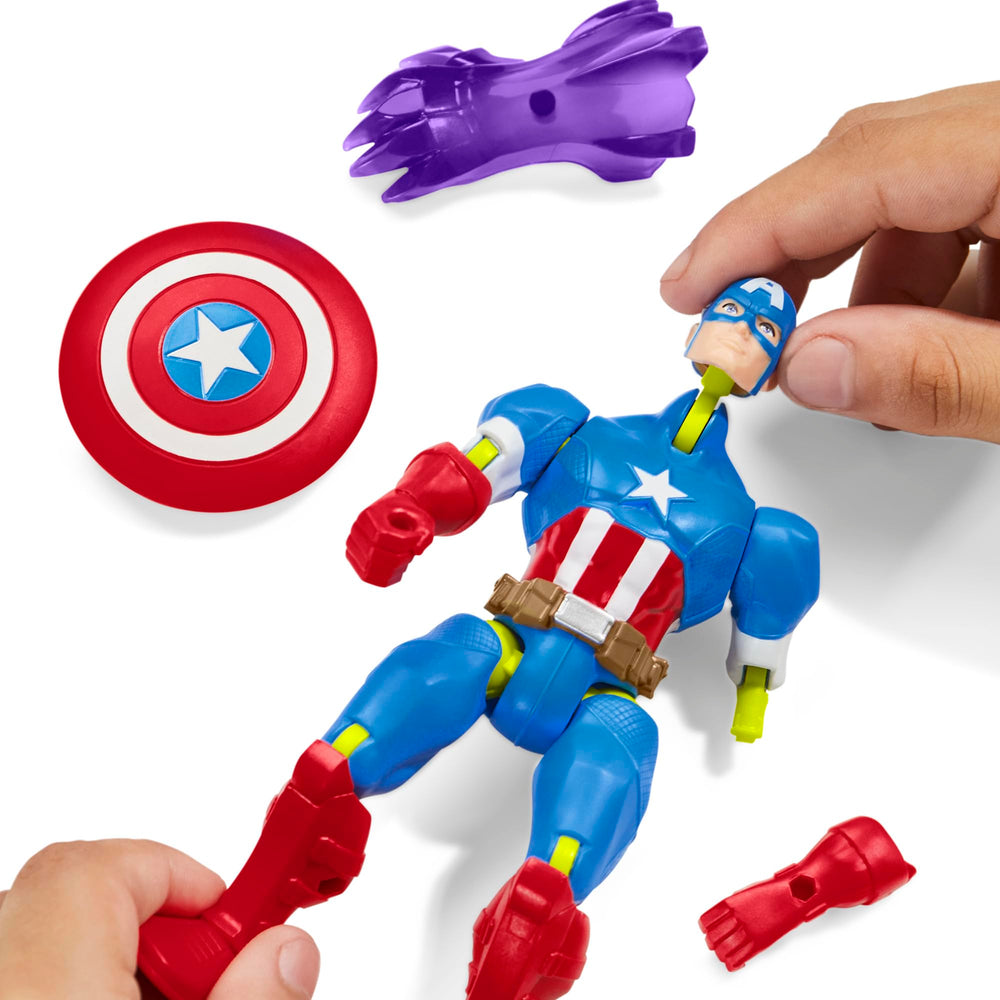 Marvel MixMashers interchangeable parts showcase endless mash-up options.