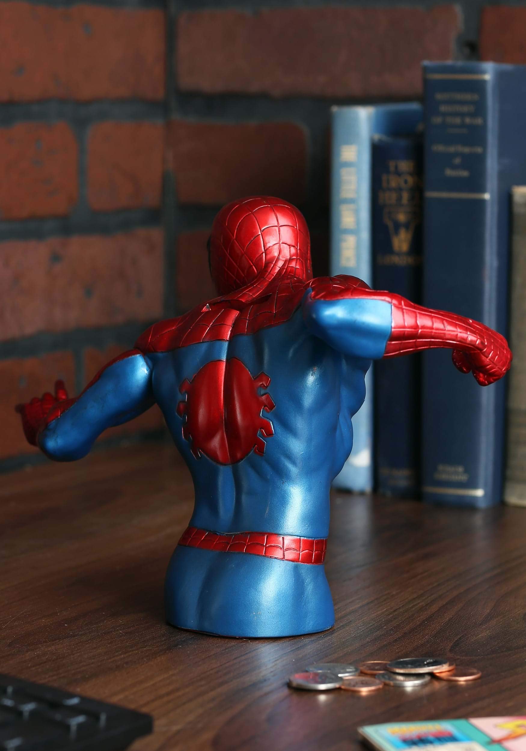 Marvel Monogram Spider-Man bust bank doubles as decorative desk piece for fans