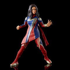 Marvel Ms. Marvel poseable figure ready for shelf display and collection.