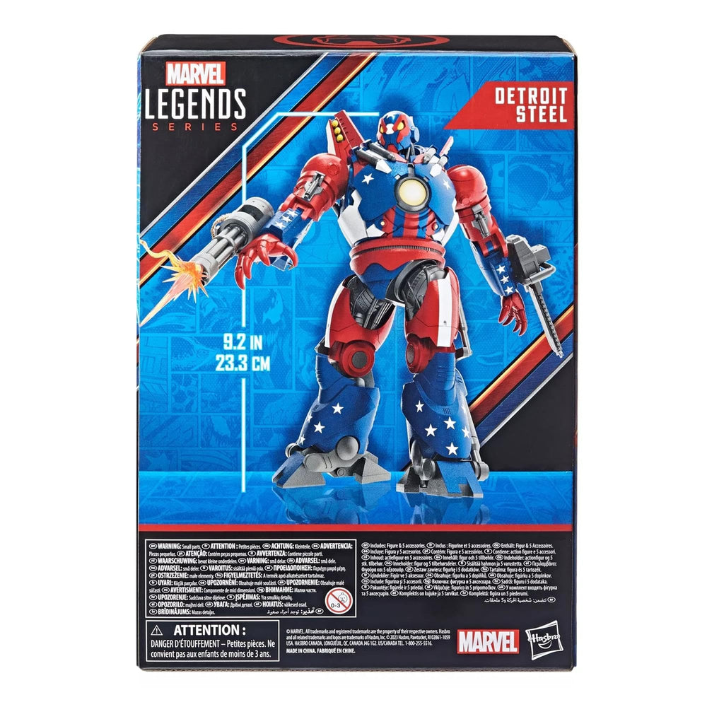 Marvel MVL Detroit Steel articulation joints enable dynamic posing and play.