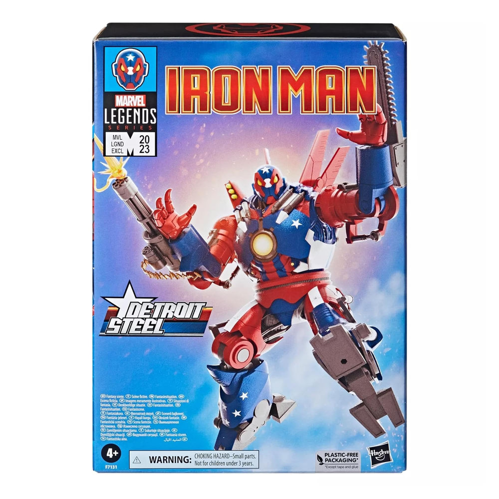 Marvel MVL Detroit Steel metallic paint detail adds realism to the figure.