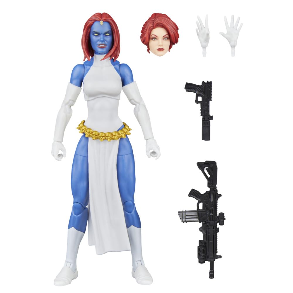 Marvel Mystique figure showcases 6-inch articulation for dynamic display poses.