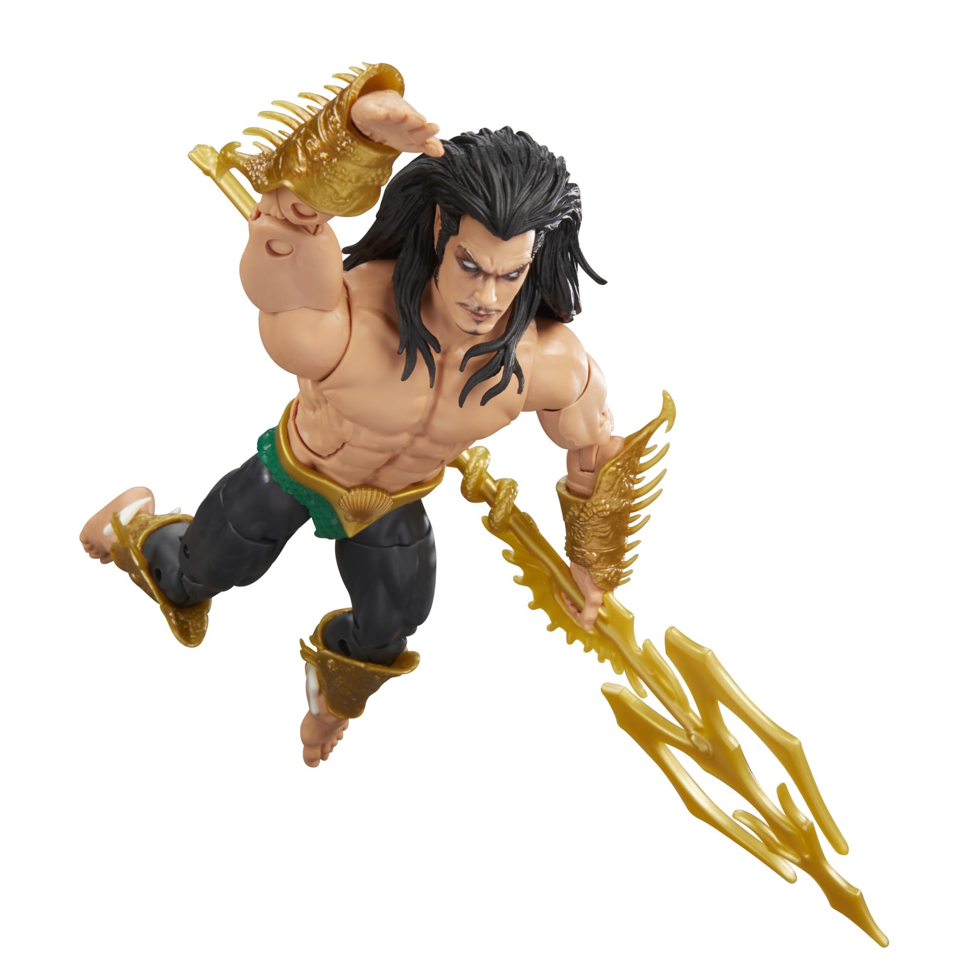 Marvel Namor trident accessory enhances iconic weapon display possibilities.