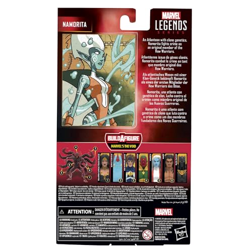 Marvel Namorita packaging close-up with details