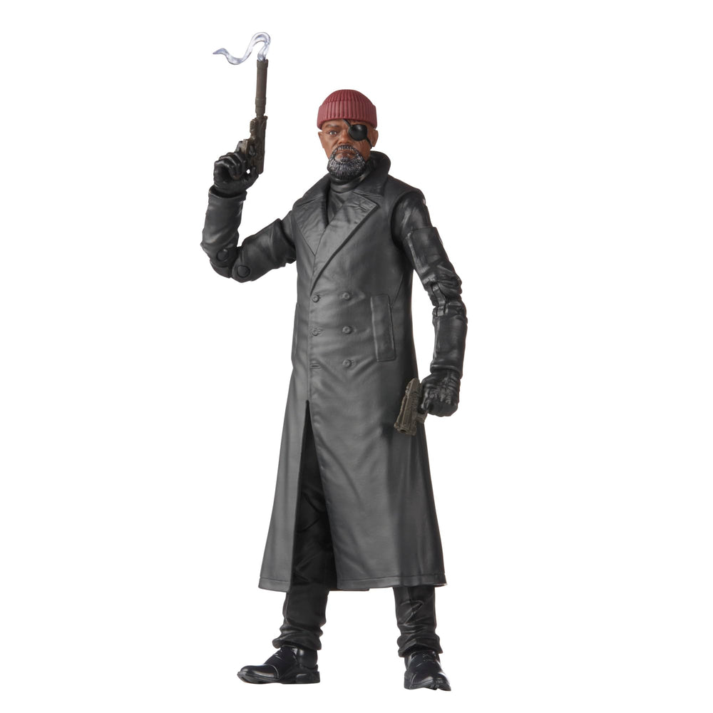 Marvel Nick Fury Secret Invasion collection display with other Marvel Legends figures