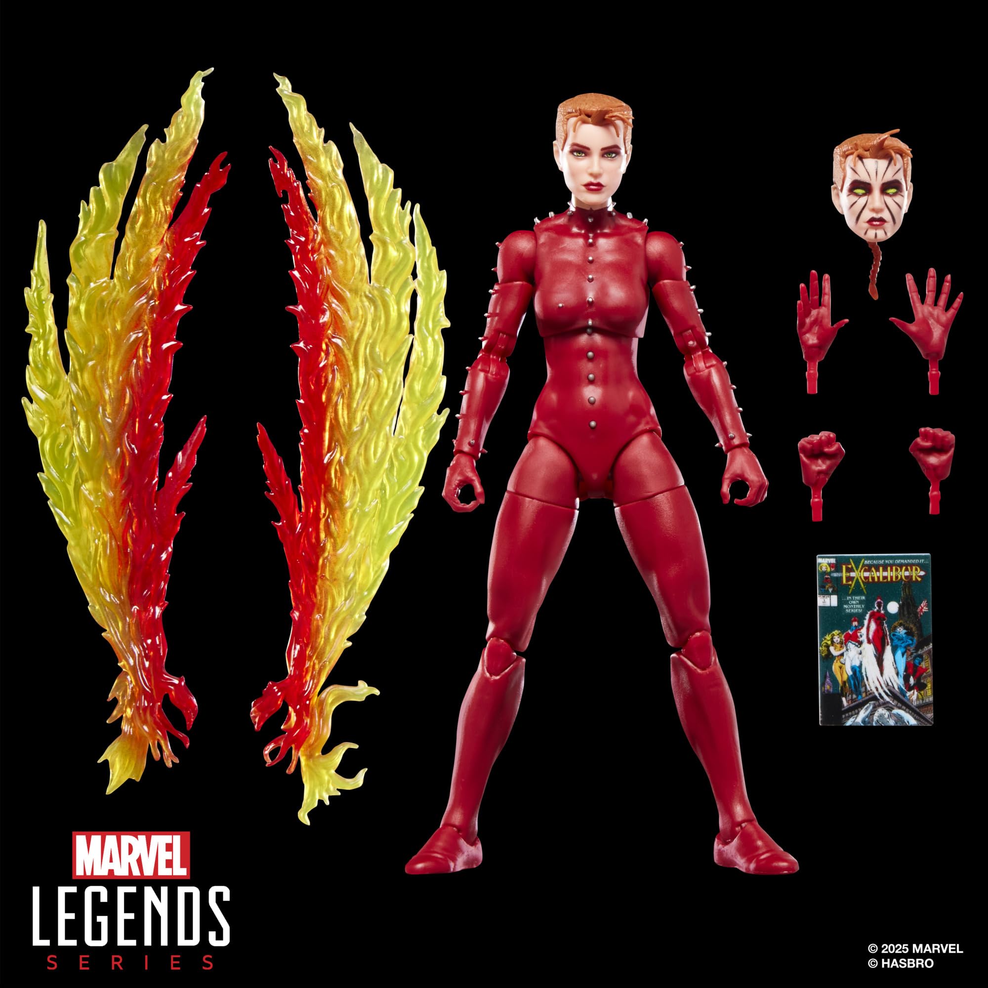 Marvel Phoenix Summers figure with wings extended for dynamic posing possibilities.