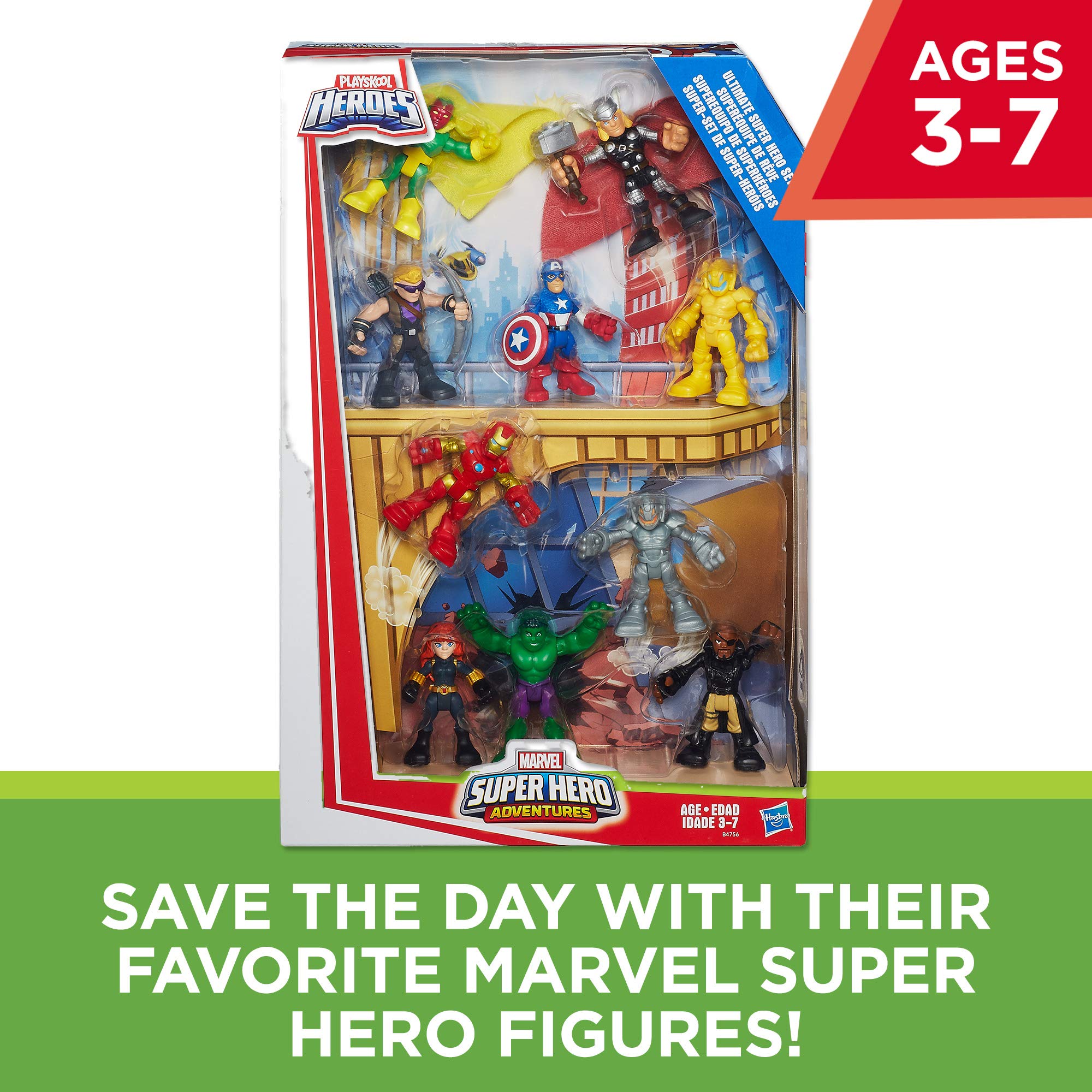Captain America figure from Marvel Playskool Heroes for action-packed adventures