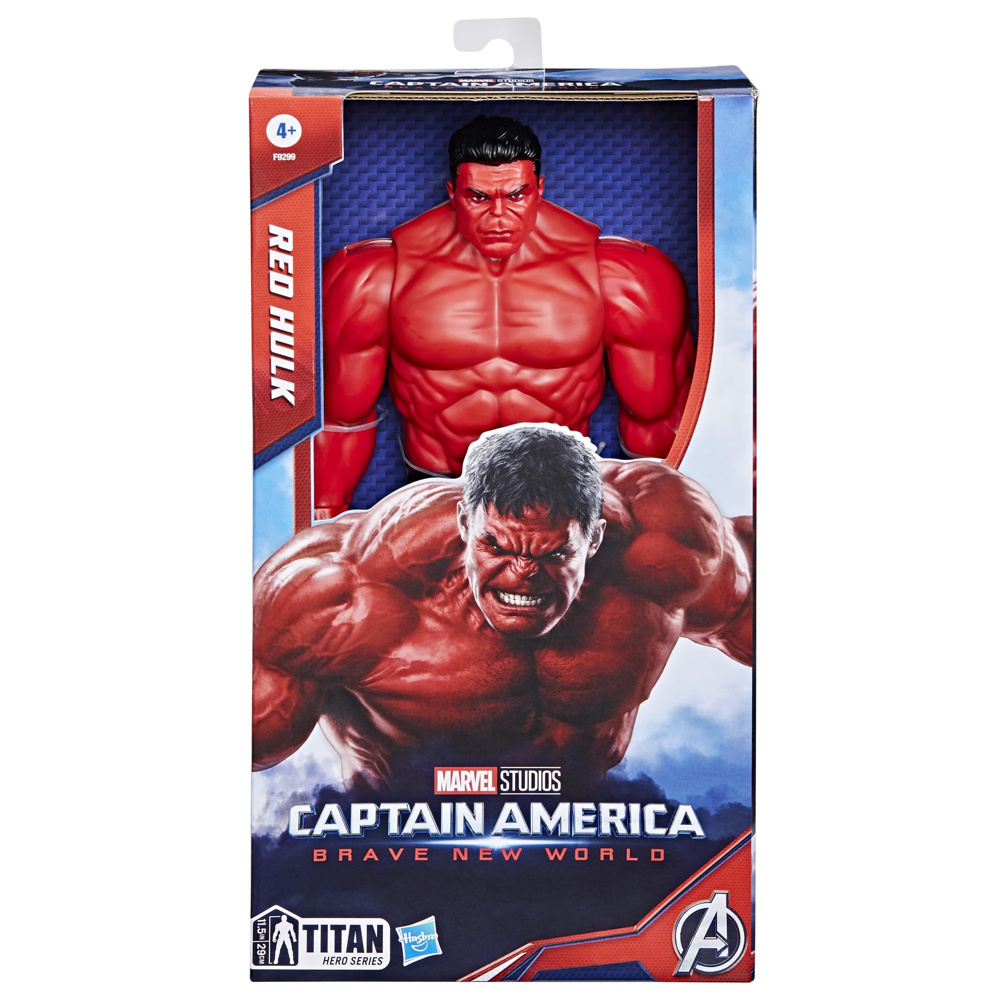 Marvel Red Hulk 12-inch figure posed for action scenes