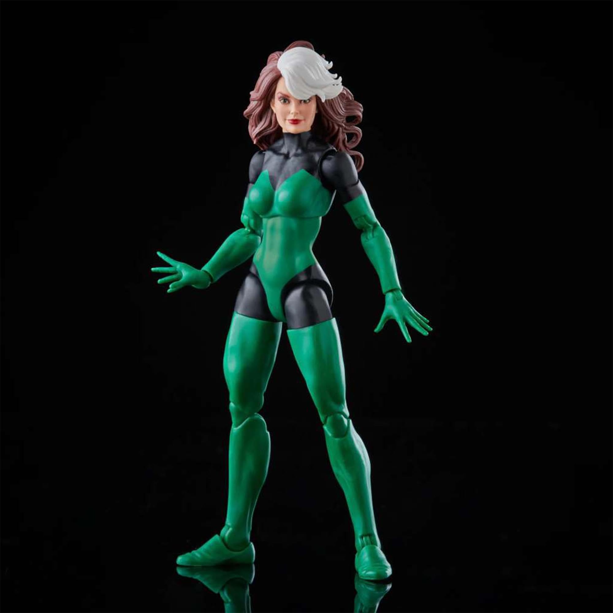 Rogue figure with two accessory hands for versatile display options.