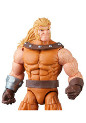 Intricate detailing on Sabretooth sculpt for authentic Marvel look.
