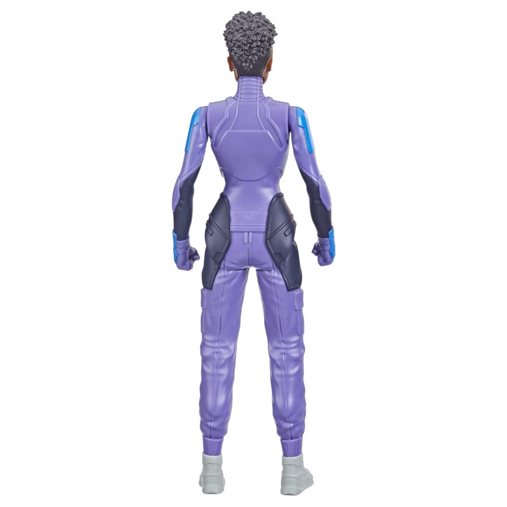 Marvel Shuri battle-ready figure supports dramatic imagination and pretend battles for kids.