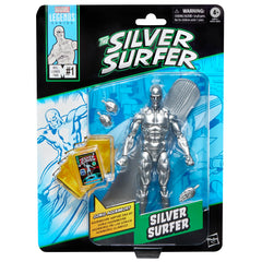 Marvel Silver Surfer figure with detailed deco for display and collection.