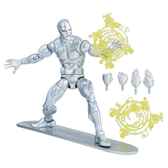 Marvel Silver Surfer figure with premium articulation for dynamic posing.