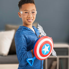 Marvel Skyshot Blaster as a costume accessory for Captain America look.