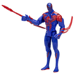 Close-up of movie-inspired textures and details on Spider-Man 2099