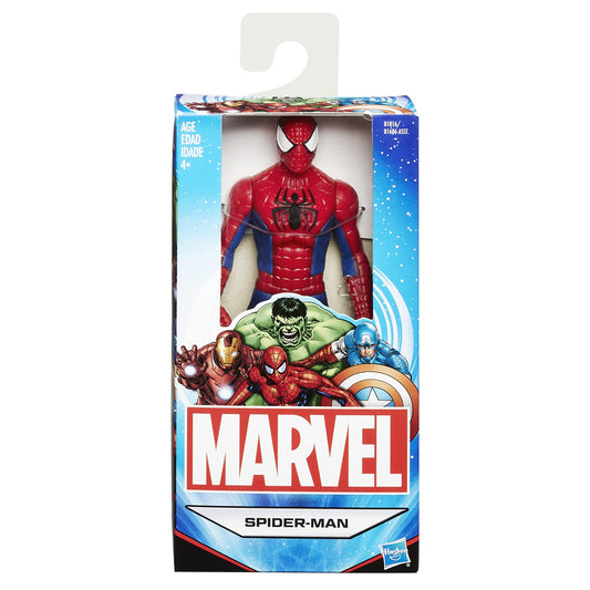 Marvel Spider-Man figure side pose highlighting compact 5.75 inch scale.