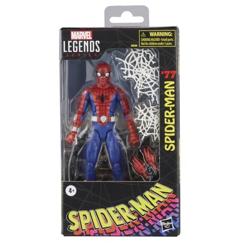 Marvel Spider-Man ’77 action figure with interchangeable hands for diverse stances