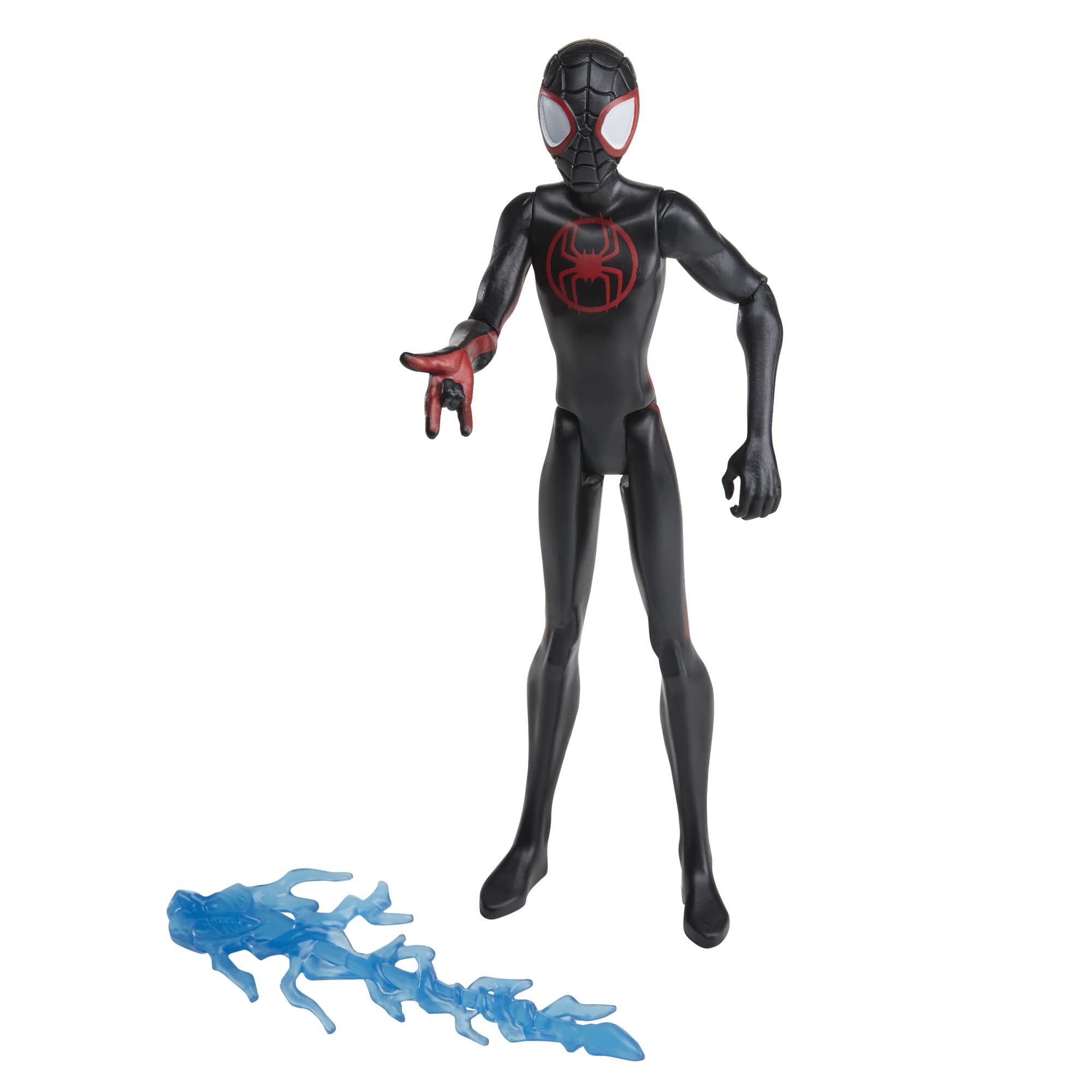 Close-up of movie-inspired Miles Morales design and detailing.