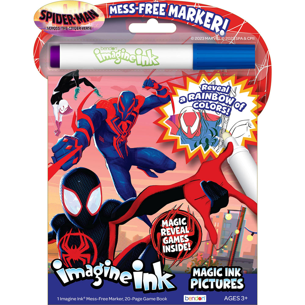 Marvel Spider-Man Across the Spider-Verse Imagine Ink pad for mess-free coloring on the go