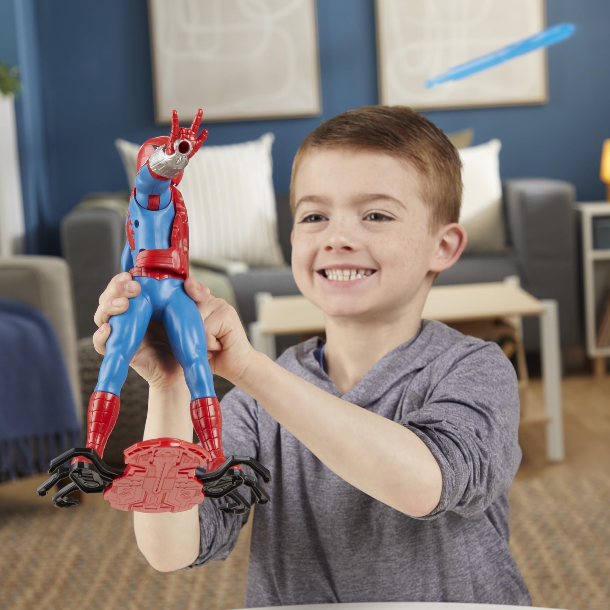 Marvel Spider-Man helmet accessory helps customize the hero look.