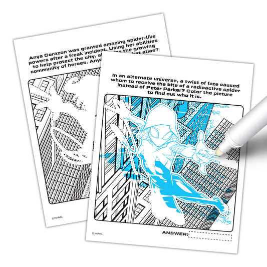 Marvel Spider-Man Imagine Ink book cover displaying licensed superhero adventures