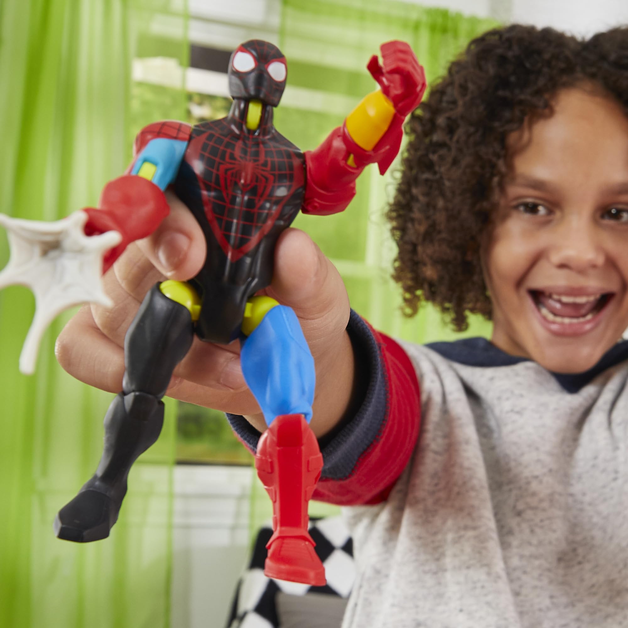Marvel Spider-Man Miles Morales red backpack image highlights iconic gear for customized figures.