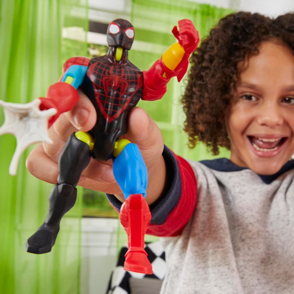 Marvel Spider-Man Miles Morales red backpack image highlights iconic gear for customized figures.