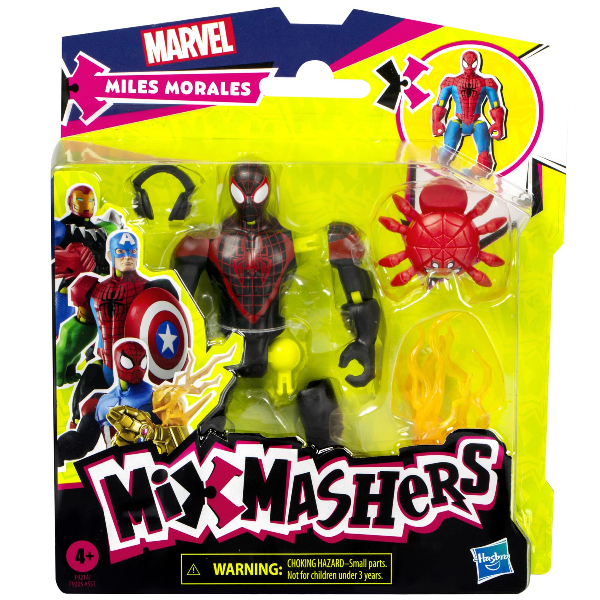 Marvel Spider-Man MixMashers Miles Morales headphones image highlights wearable detail for creative scenes.