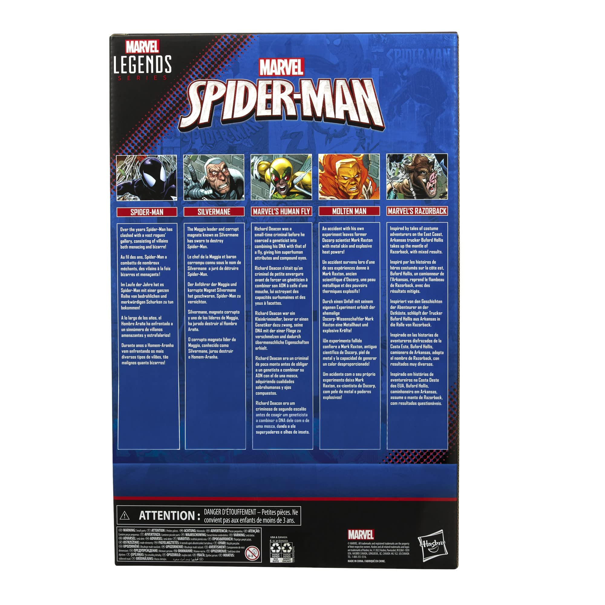 Marvel Spider-Man Legends Marvel's Human Fly figure for action poses and collectibility.