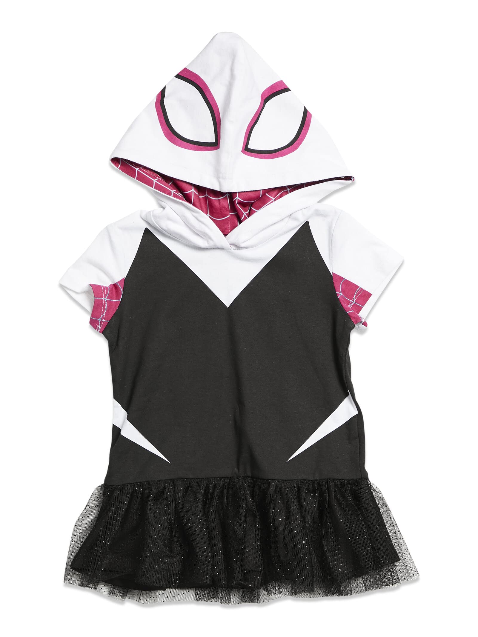 Marvel Spider-Man Spider-Gwen toddler cosplay leggings graphic shows chic print for everyday wear.