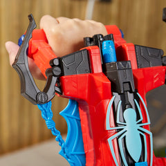 Water blast feature activated for splash battles with Spider-Man.