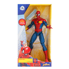 Marvel Spider-Man talking action figure using web slingers for dynamic play.
