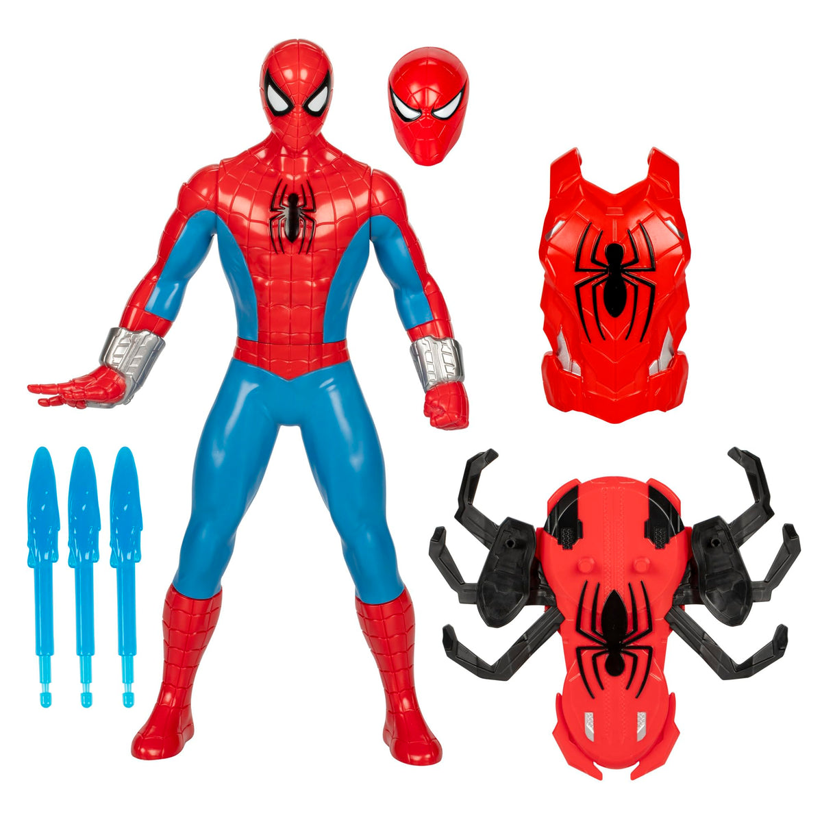 Marvel Spider-Man Thwip Blast figure in action pose for imaginative play.