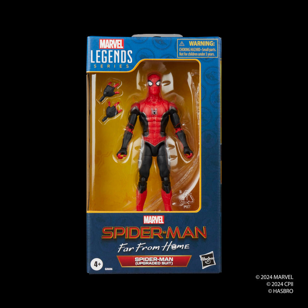 Marvel Spider-Man upgraded-suit figure poseable design enables dynamic display.