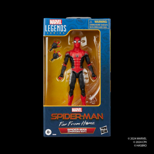 Marvel Spider-Man upgraded-suit figure poseable design enables dynamic display.
