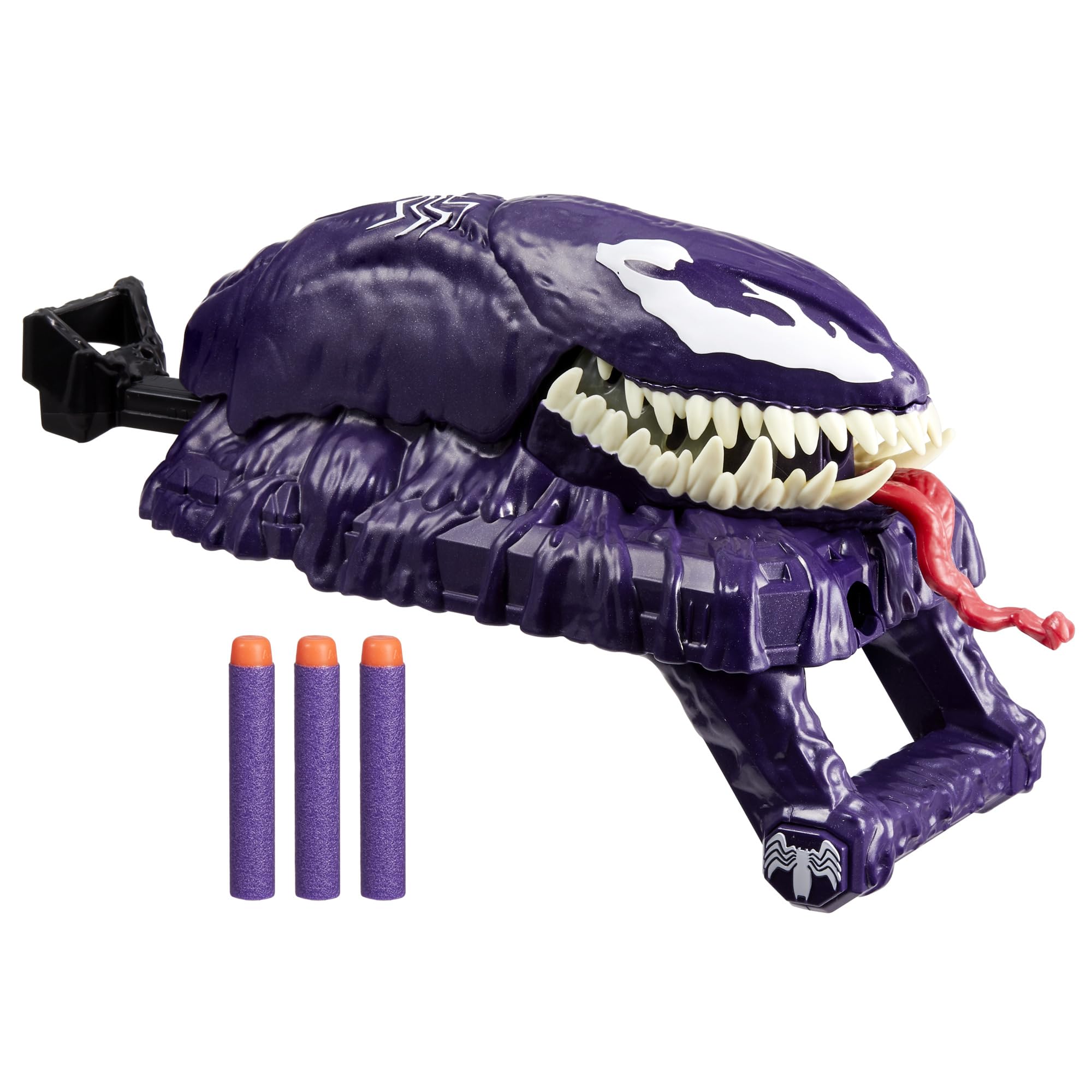 Marvel Spider-Man VenomVersus blaster front view for imaginative hero play.