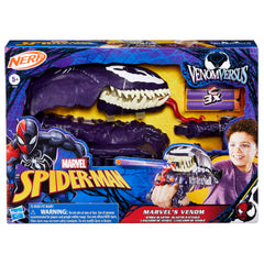 Marvel Spider-Man VenomVersus mouth open detail for dramatic action.