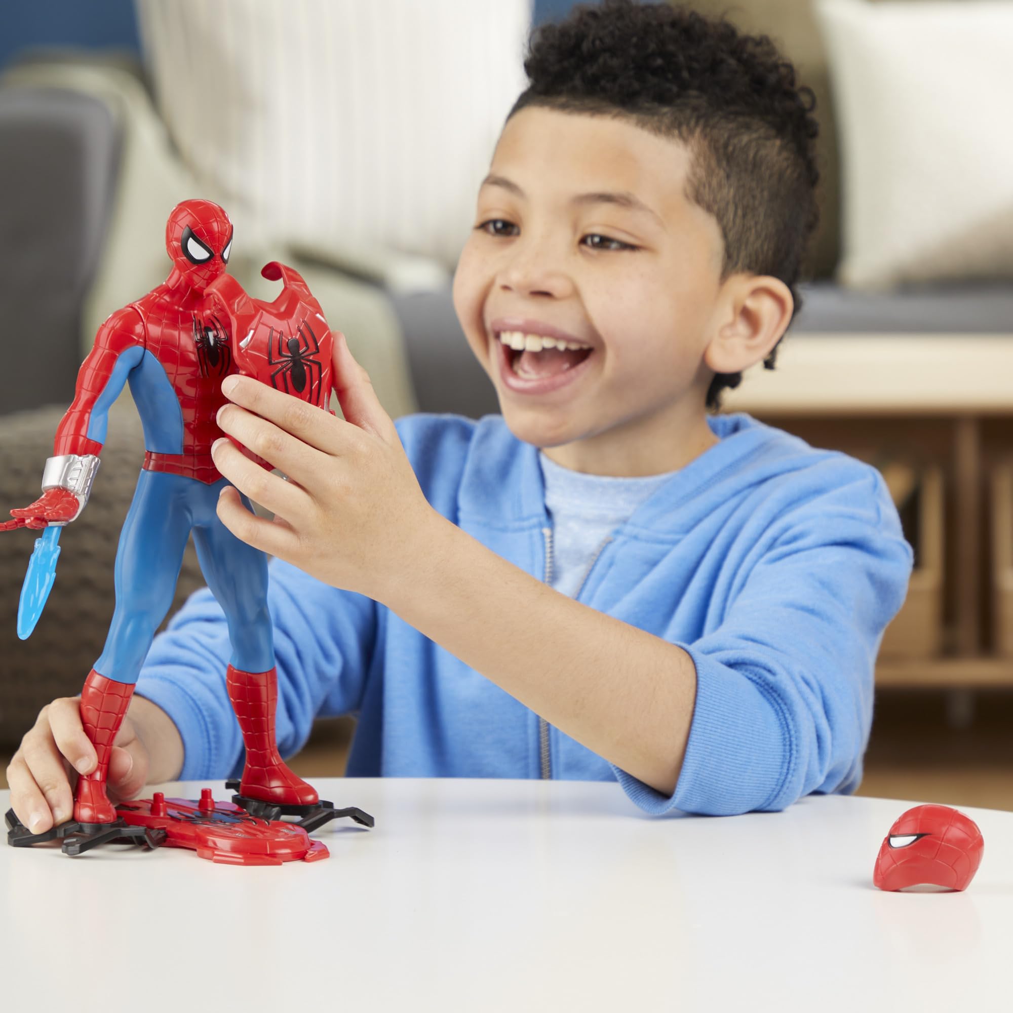 Marvel Spider-Man web projectiles trio for versatile action scenes.