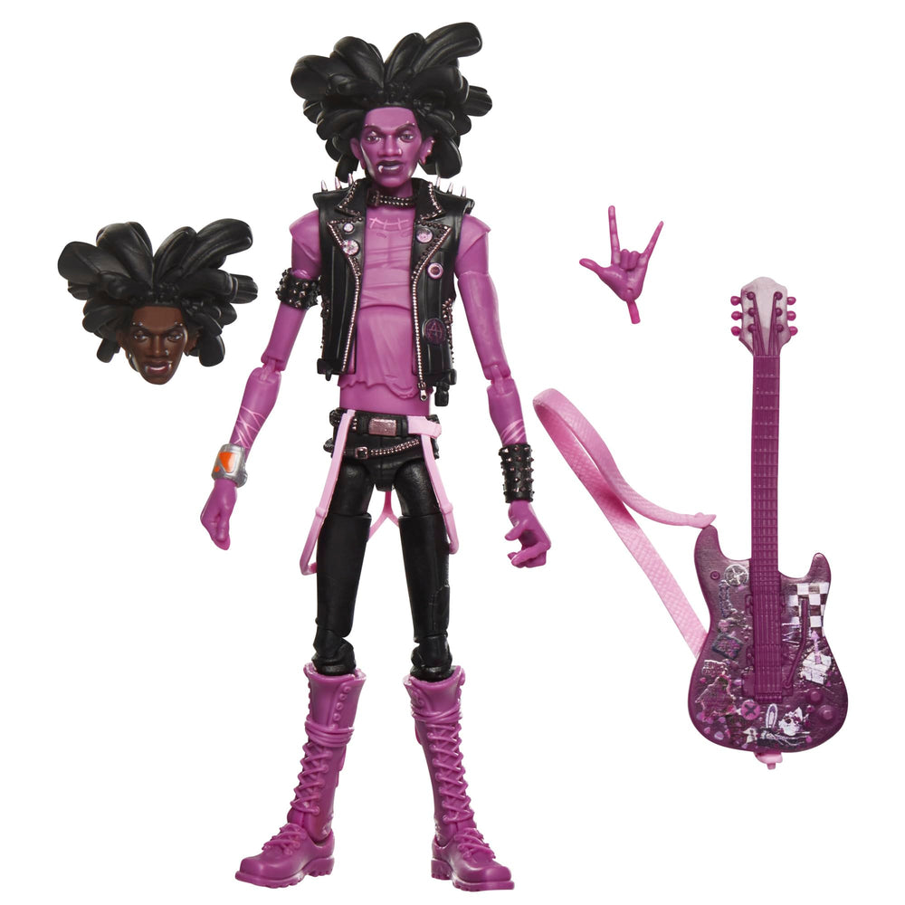 Marvel Spider-Punk six-inch figure front view for dynamic shelf display.