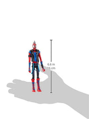 Marvel Spider-Punk six-inch figure with premium deco enhances collection display