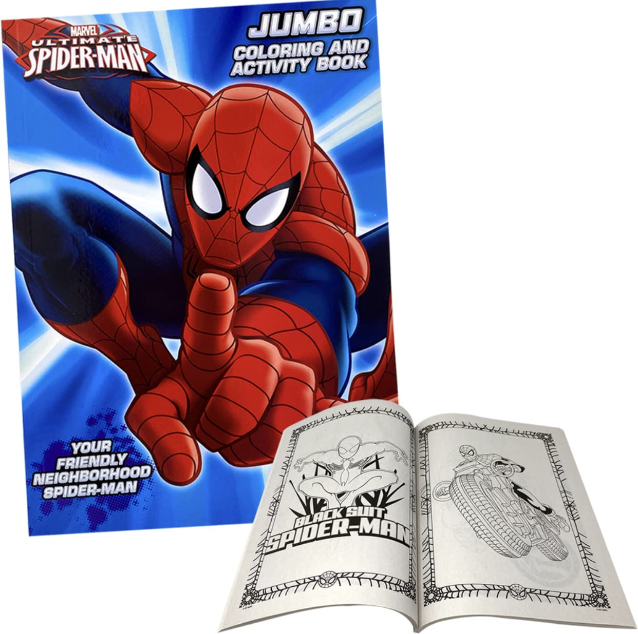 Marvel Spider-Man two-book bundle with 80 pages each for hours of activity