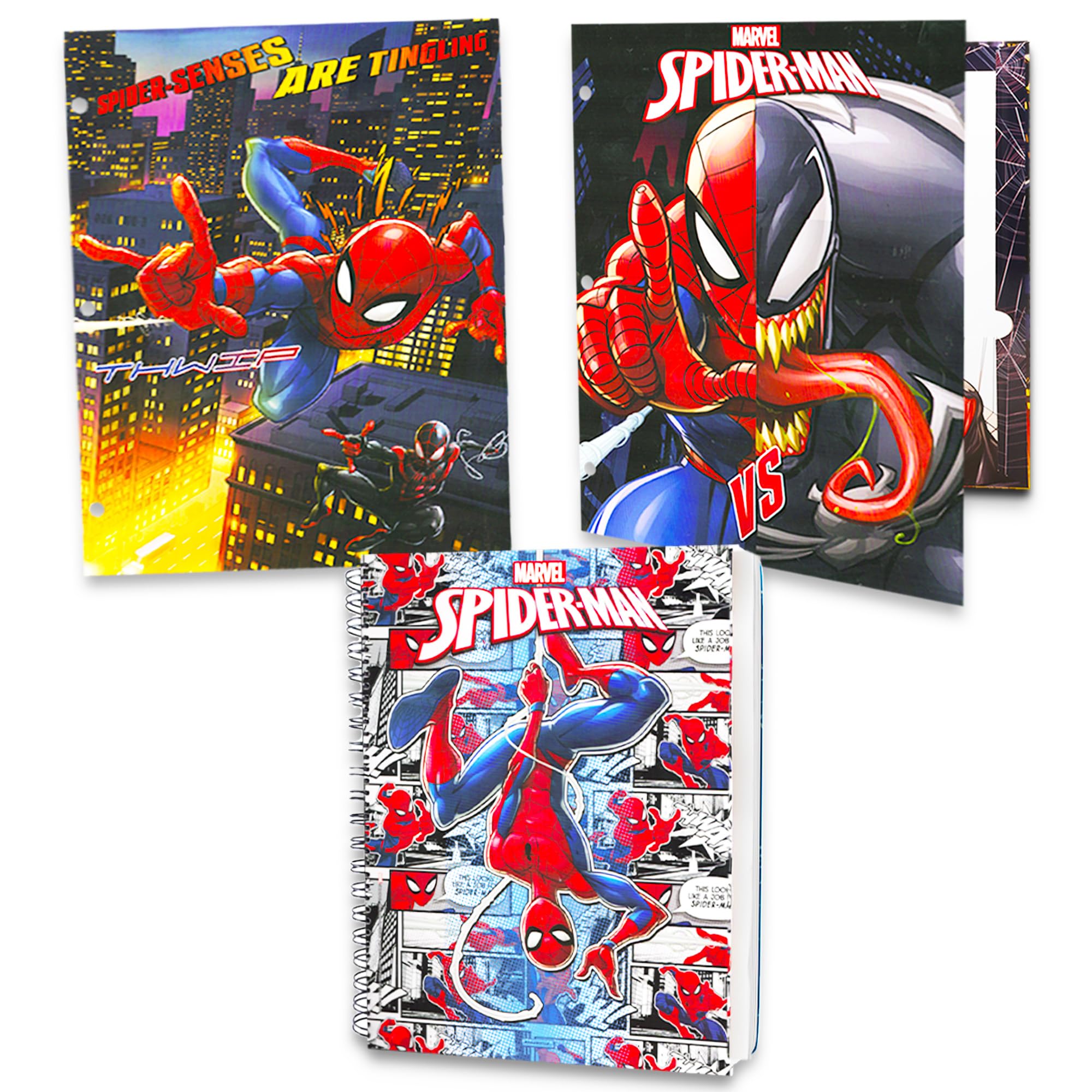 Marvel Spider-Man notebook spine offers durable writing space for notes