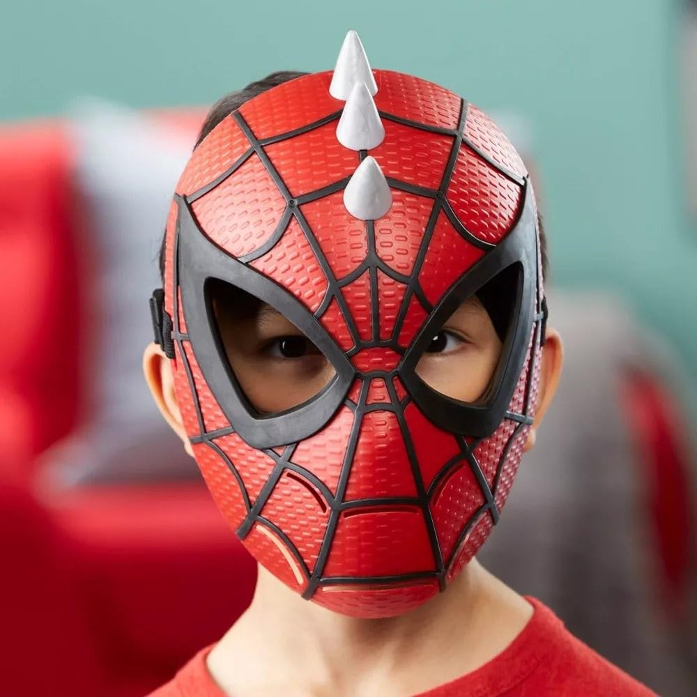 Marvel Spider-Punk mask play setup scene for adventures.
