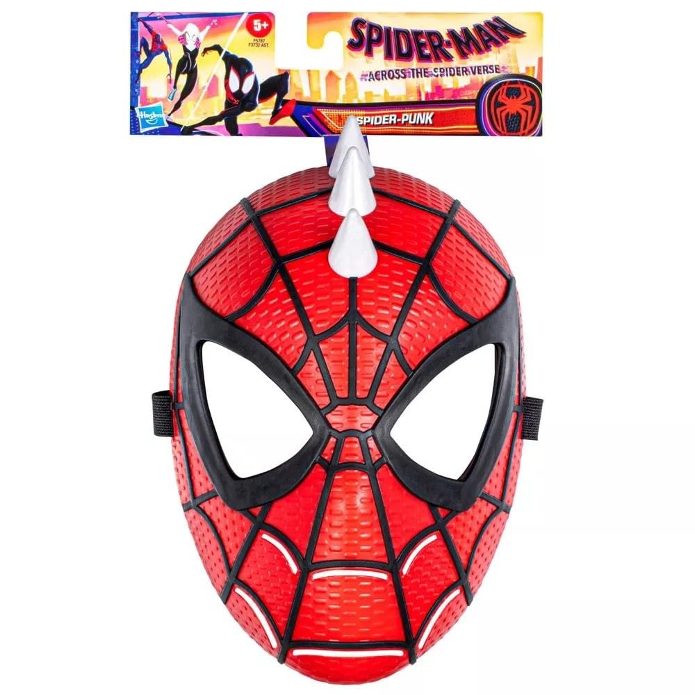 Marvel Spider-Punk mask kids side view with adjustable fit.