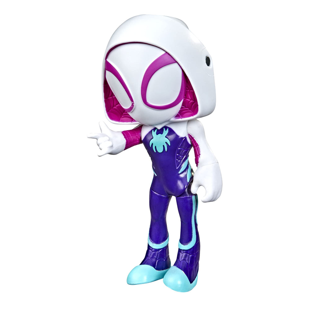 Ghost-Spider mask flip feature enabling quick identity reveals for pretend play