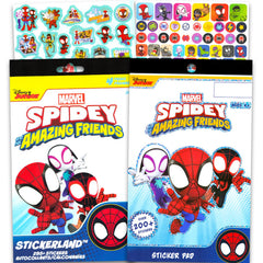Marvel Spidey stickers pad set with 500+ designs for kids crafts and party favors.