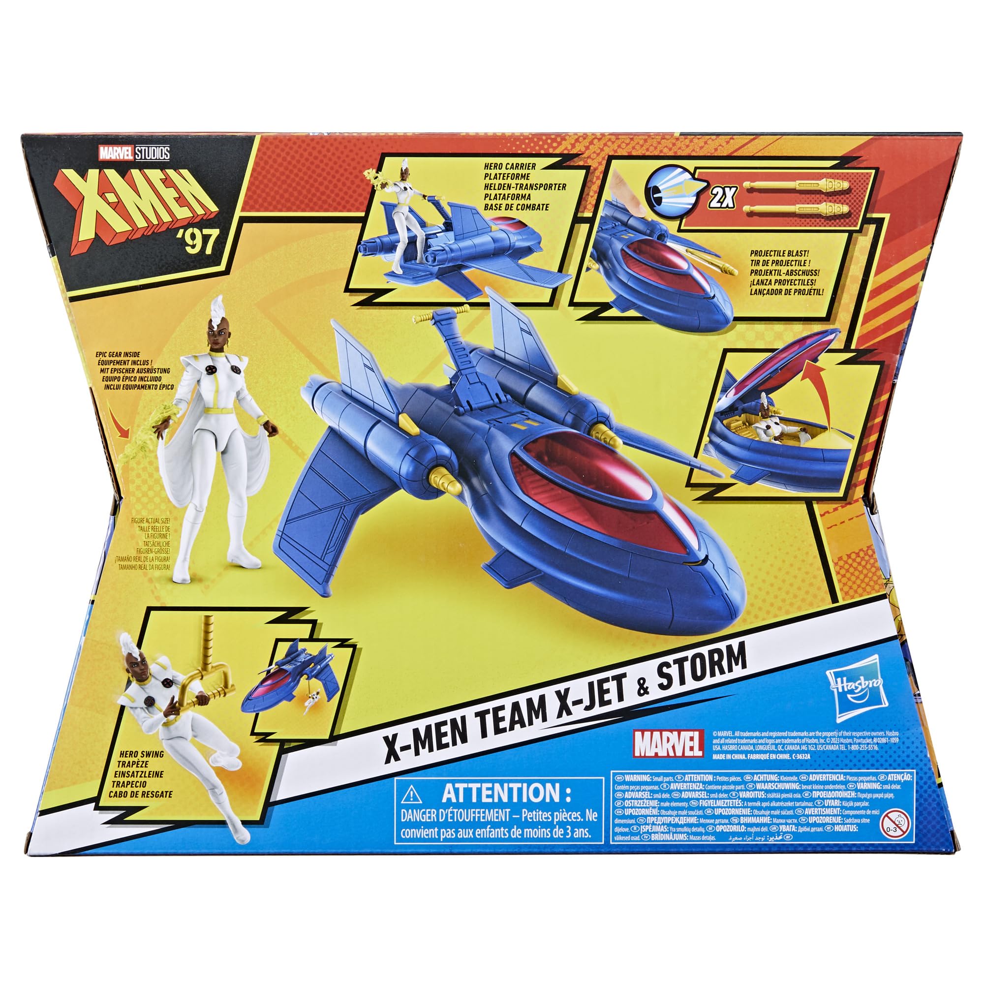 Marvel Storm detachable accessories for imaginative adventures.