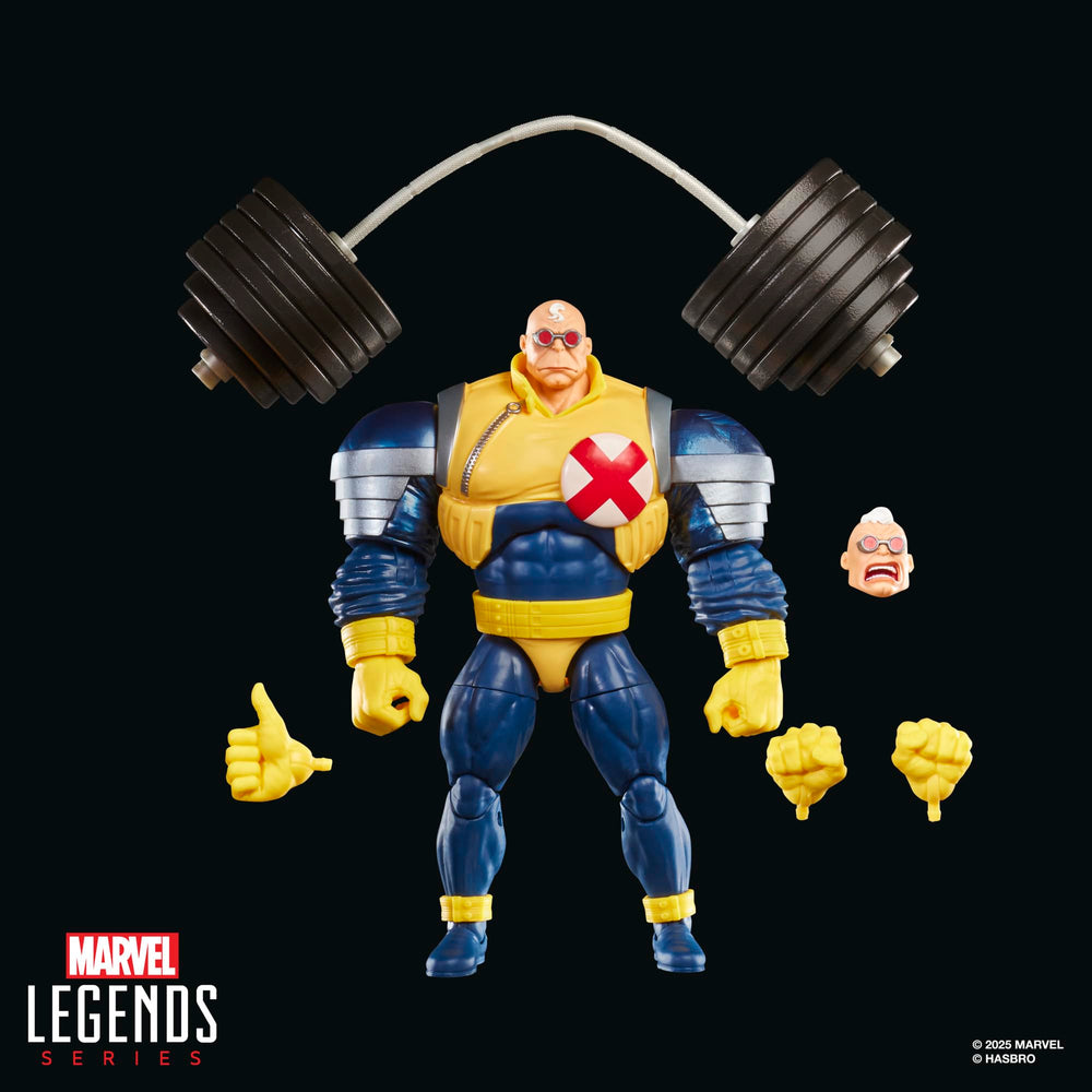 Marvel Legends Strong Guy articulation points enable versatile action poses
