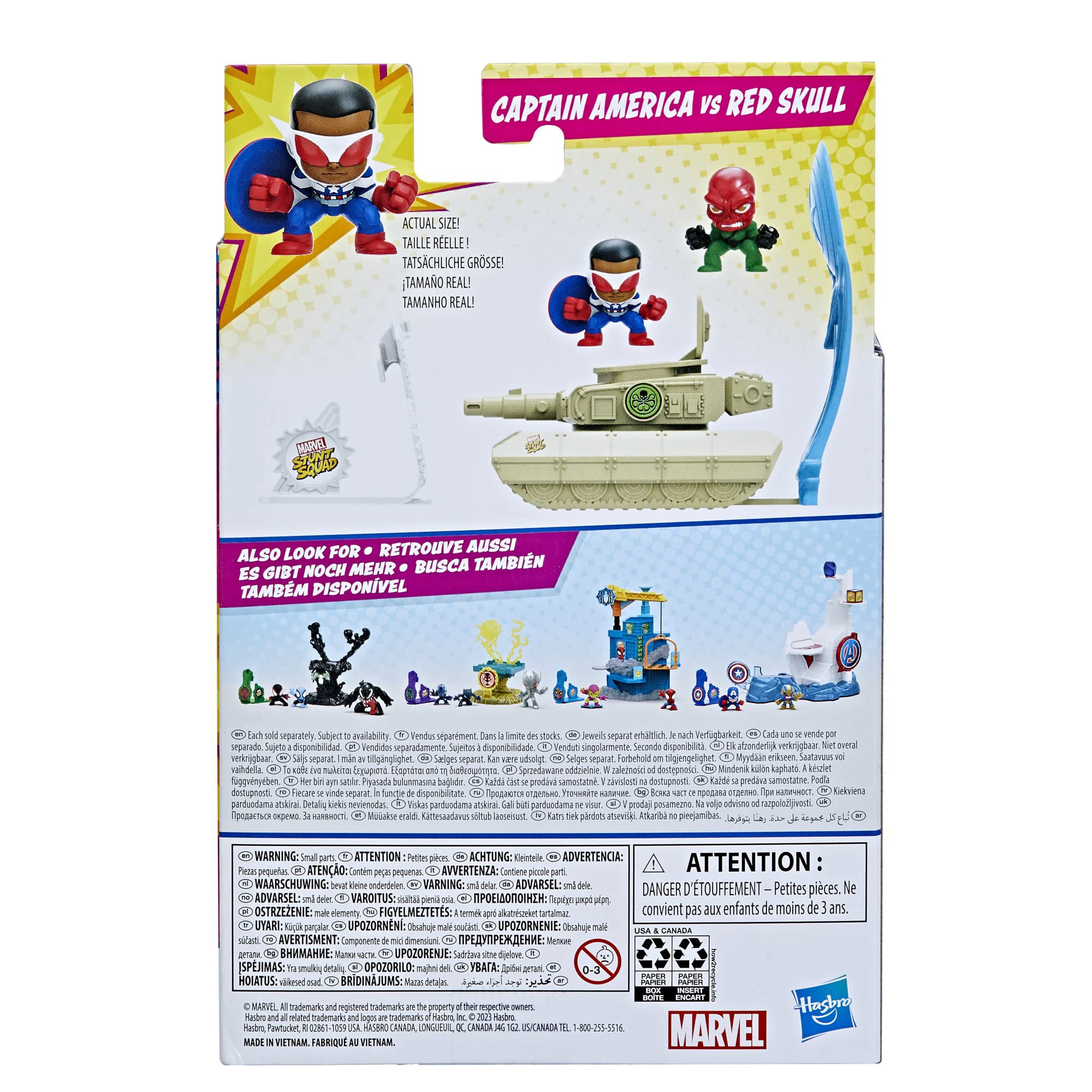Marvel Stunt Squad action figures offer versatile storytelling and shared play.