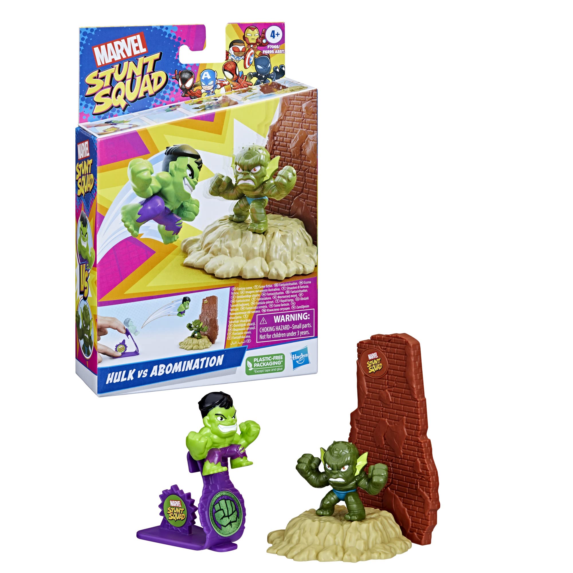 Marvel Stunt Squad Hulk action figure in dynamic pose